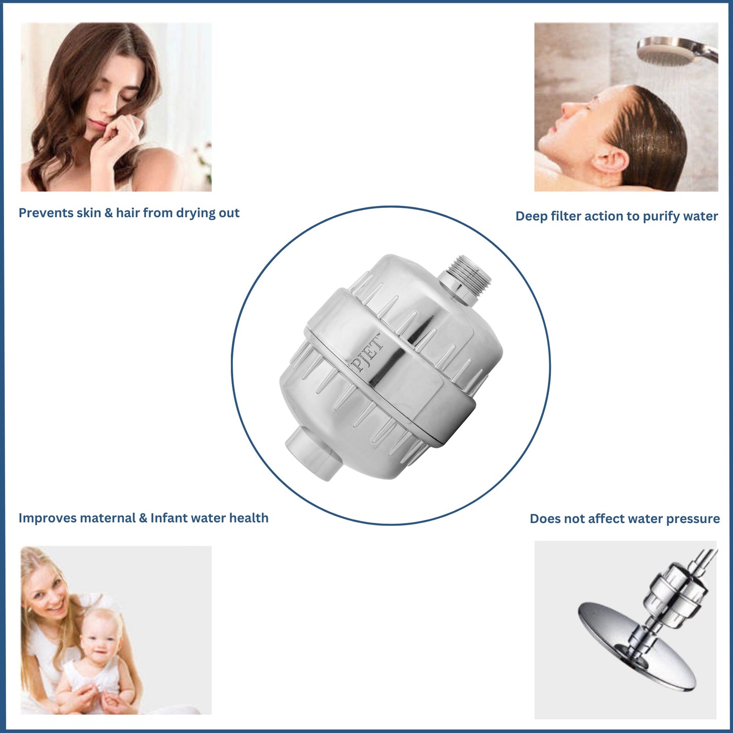 5 Mode Filtered Shower Head